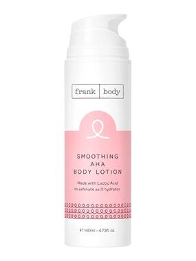 FRANK BODY SMOOTHING AHA BODY LOTION 140ML - BRAND NEW, NO LID